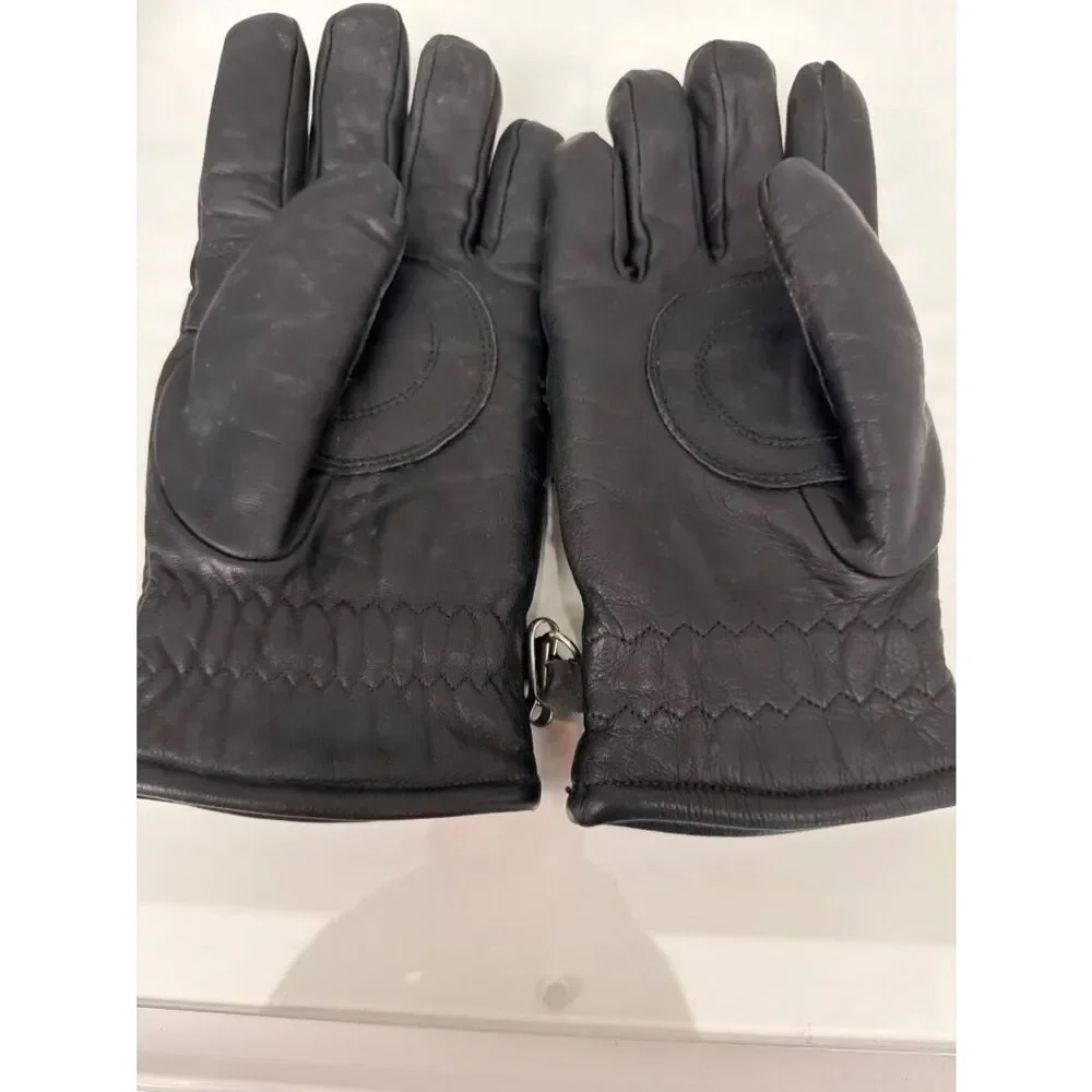 Women’s Riding / Winter Black Leather Gloves Size L